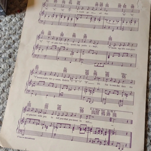 1948"A" You're Adorable (The Alphabet Song) Sheet Music - Picture 3 of 4